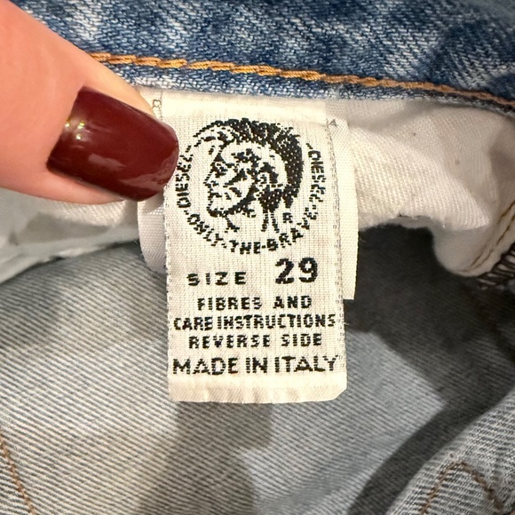 Women's Diesel Industry Jeans RN 93243 CA 25594 in Light Blue W29 Made In Italy - Picture 11 of 12